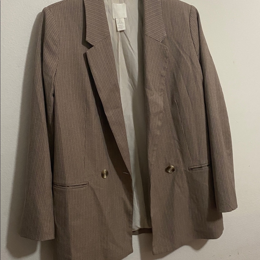 H&M ladies plaid blazer jacket - Picture 9 of 9